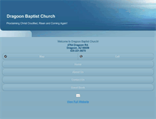 Tablet Screenshot of dragoonbaptistchurch.org
